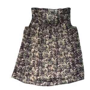 Liz Claiborne Womens Sleeveless Abstract Print Blouse Size XL Polyester